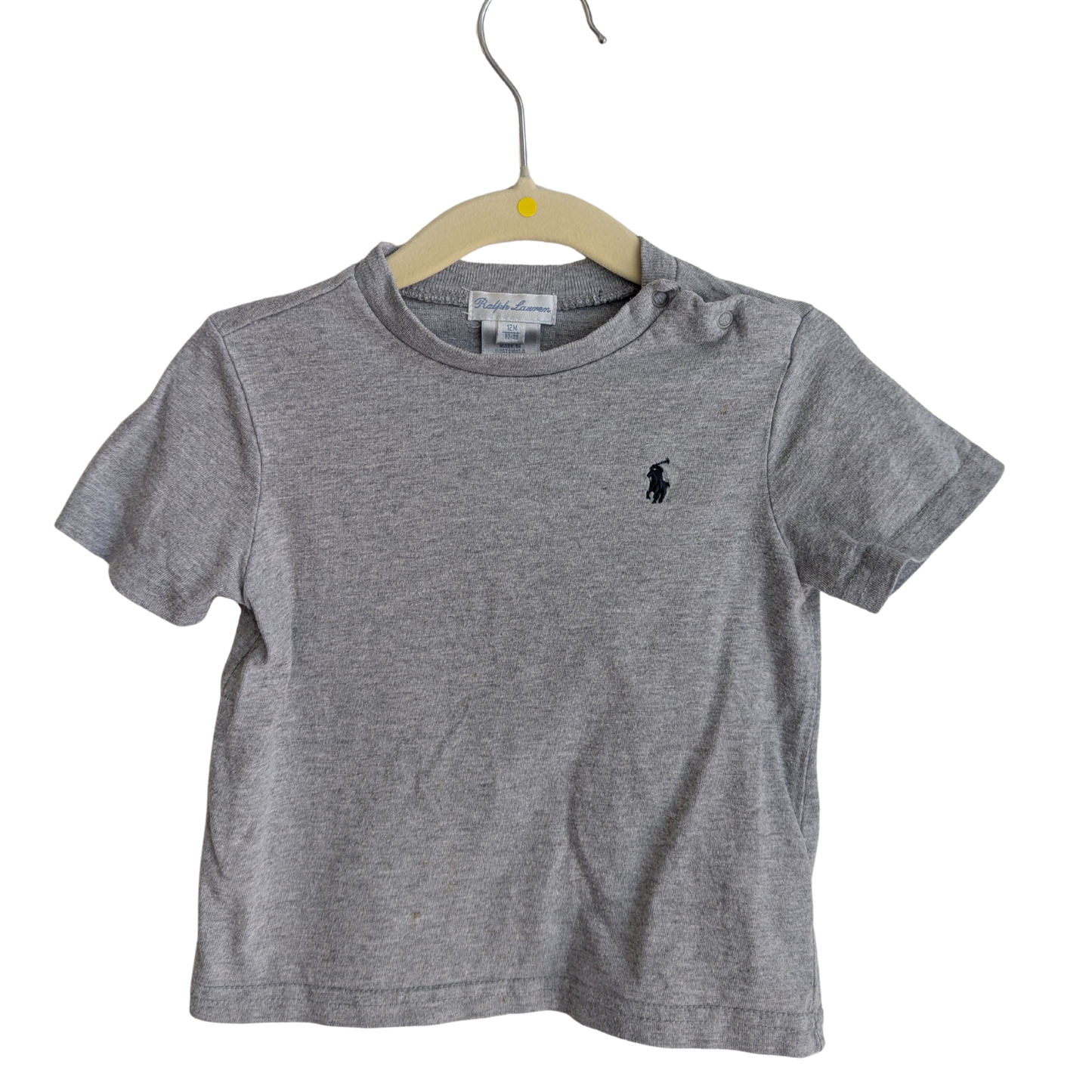 Ralph Lauren Grey Tee, Size 12M