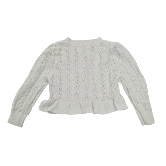 Ollies Place White Knit Cardi, Size 1
