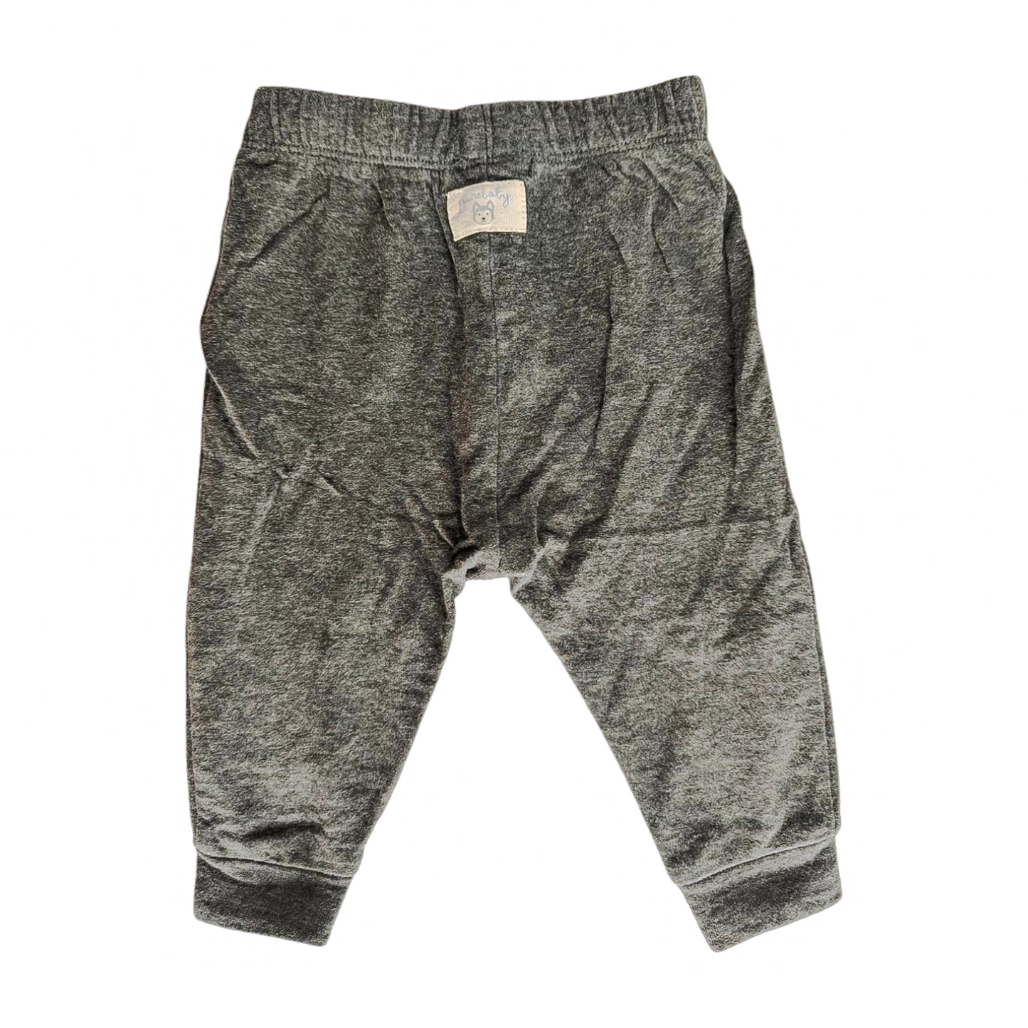 Purebaby Charcoal Teddy Track Pant, Size 00