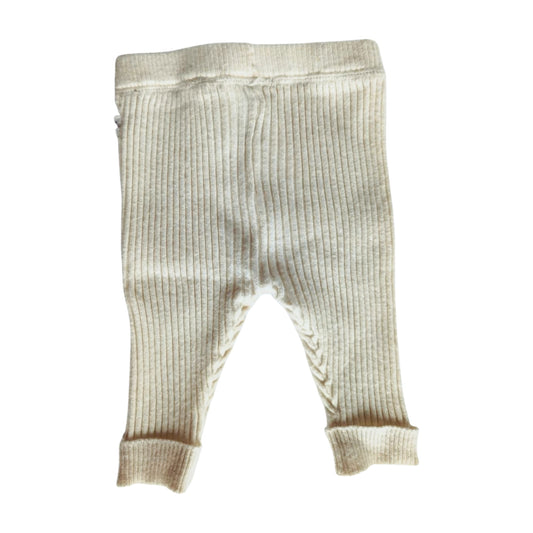 Sprout White Rib Leggings, Size 000