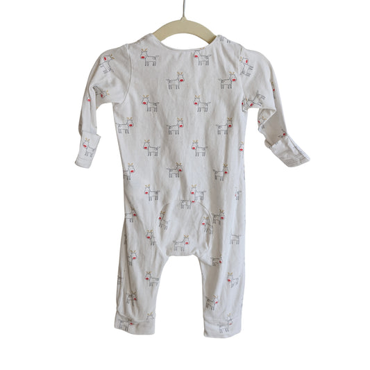Seed Long Reindeer Christmas Onesie, Size 00