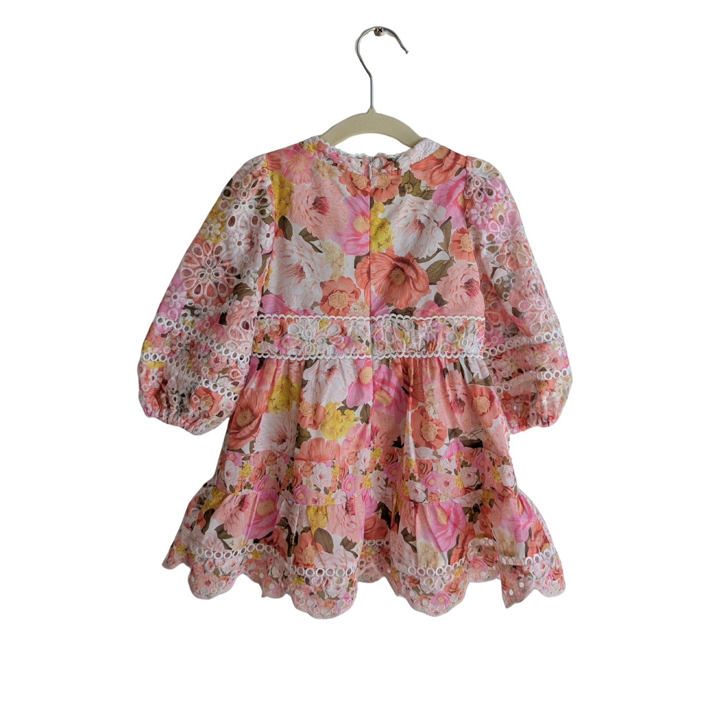 Marlo Baby Bright Floral Embroided Party Dress, Size 18-24 Months