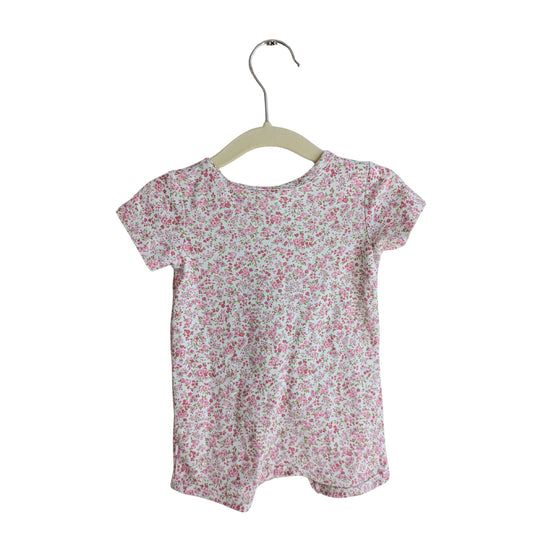 Bebe Pink Floral Bodysuit, Size 00