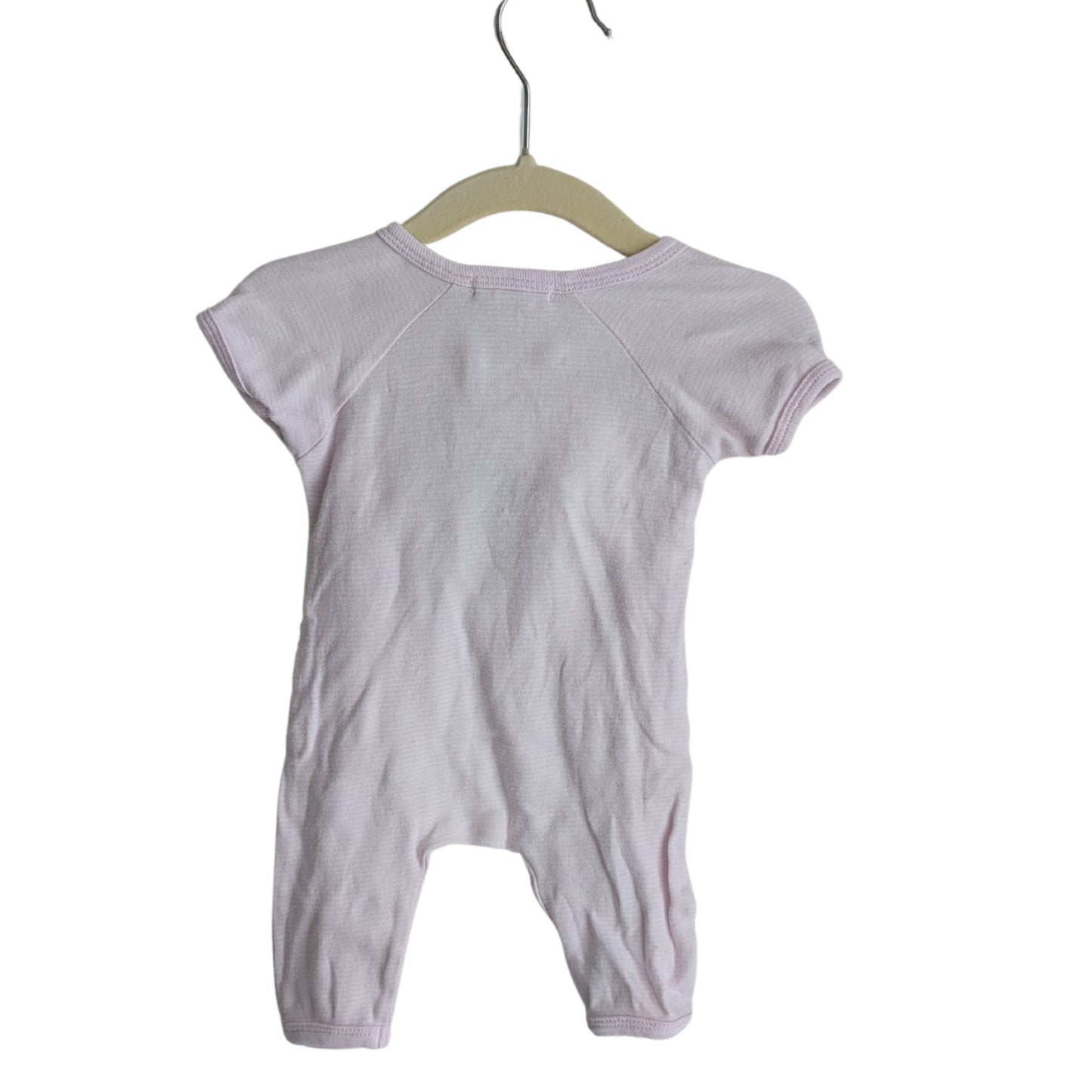 Purebaby Pink Button Bodysuit, Size 0000