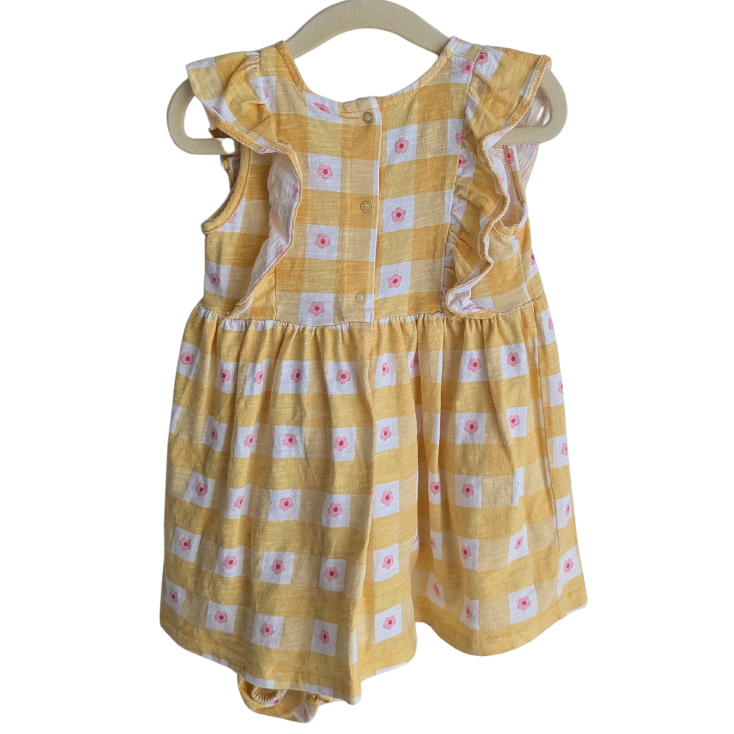 Sprout Yellow Flower Dress, Size 1