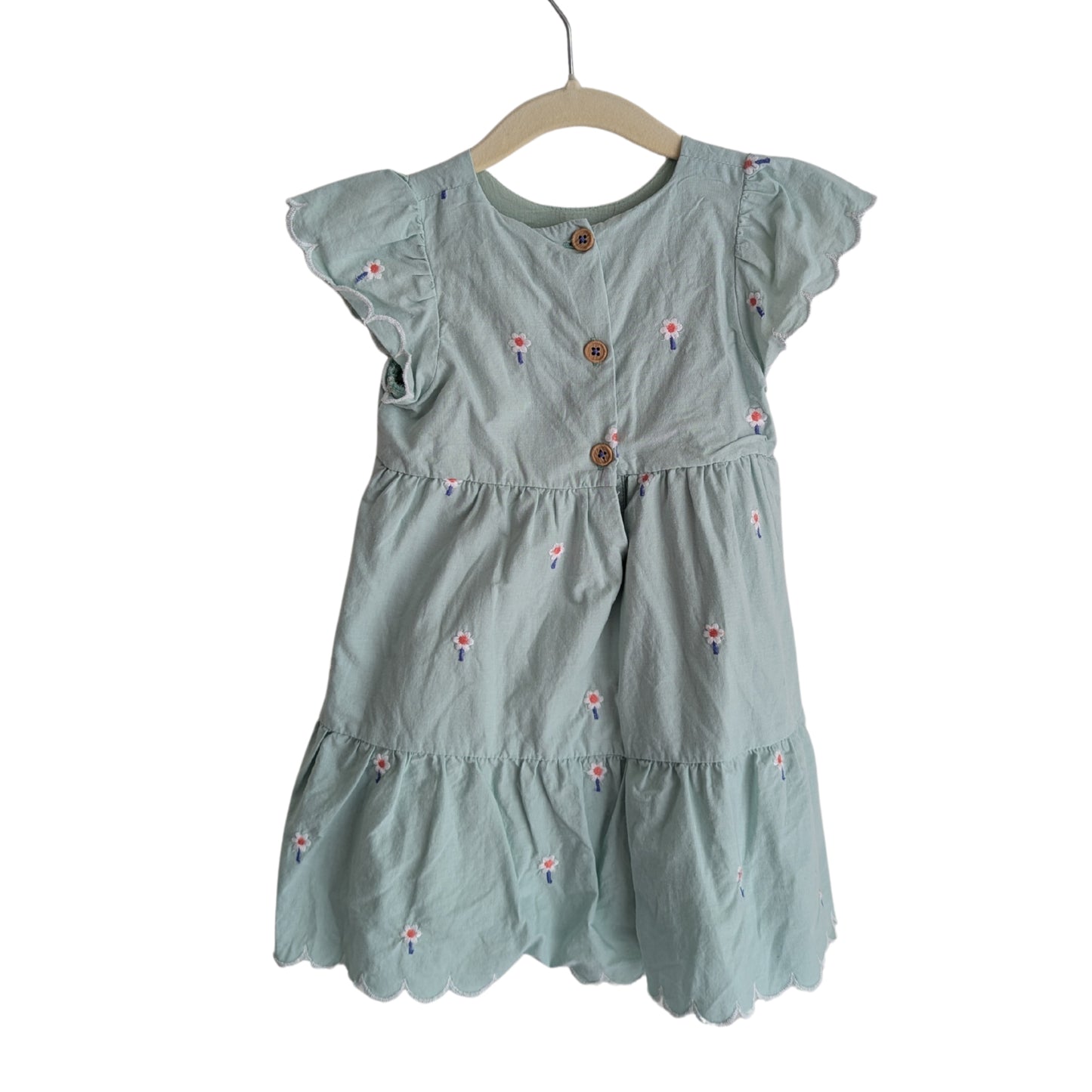 Jack & Milly Teal Embroided Dress, Size 1