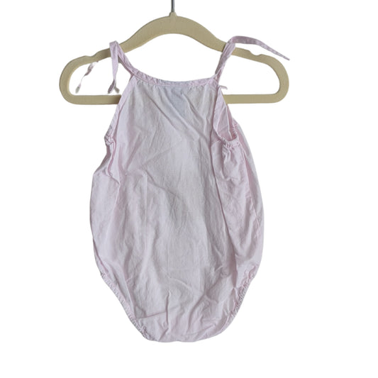 Puddle Ducklings Pink Tie Bodysuit, Size 00