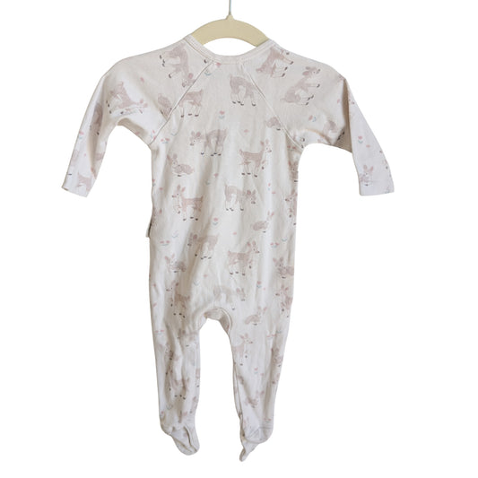 Purebaby Deers Bodysuit, Size 00