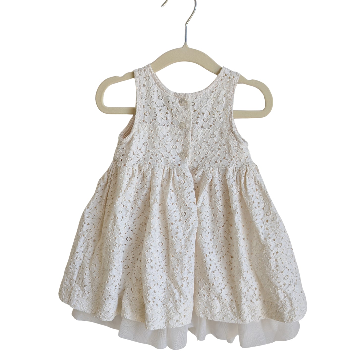 Tiny Little Wonders White Ruched Dress, Size 0