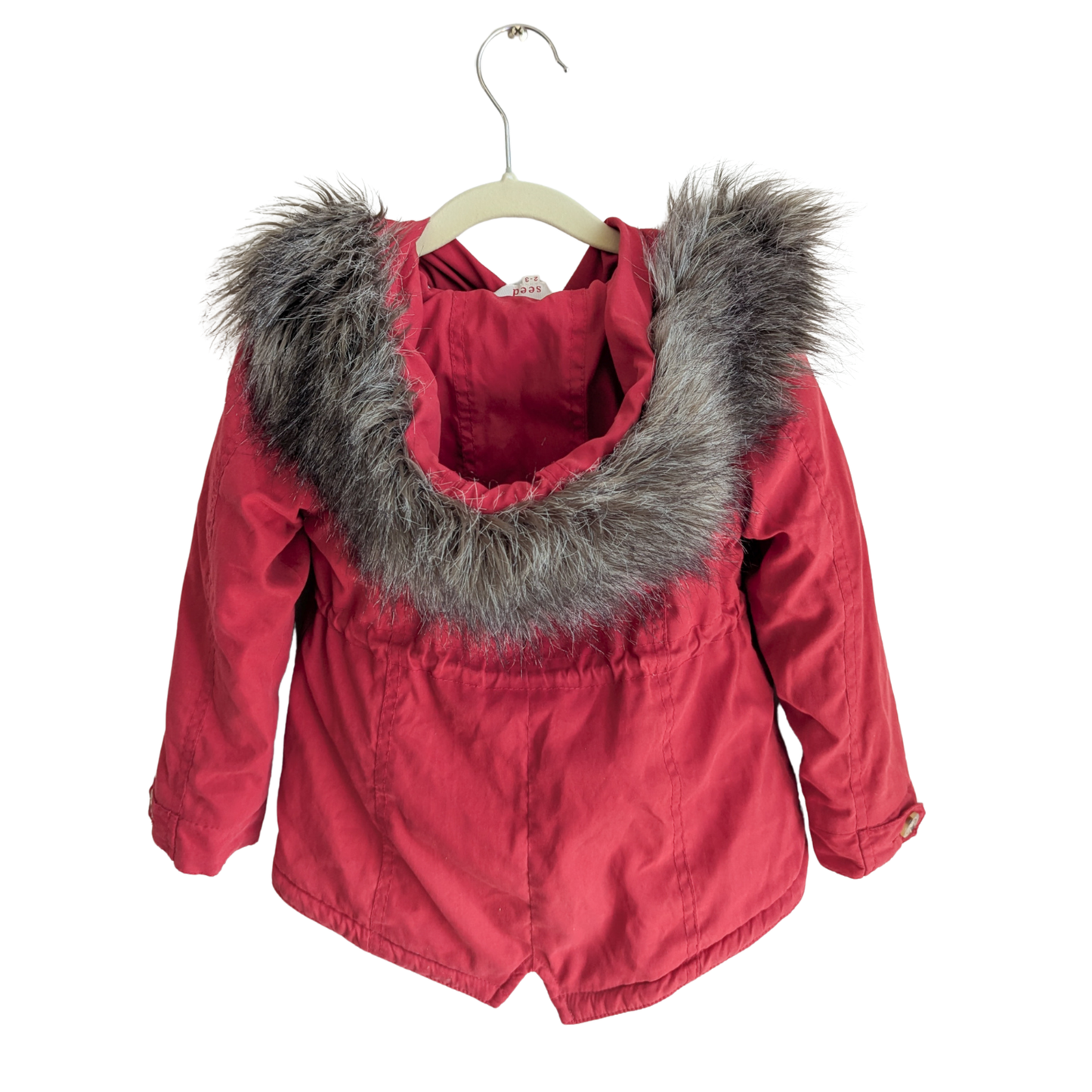 Seed Red Winter Coat, Size 1-2 Years