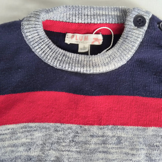 Plum Knit Jumper, Size 2