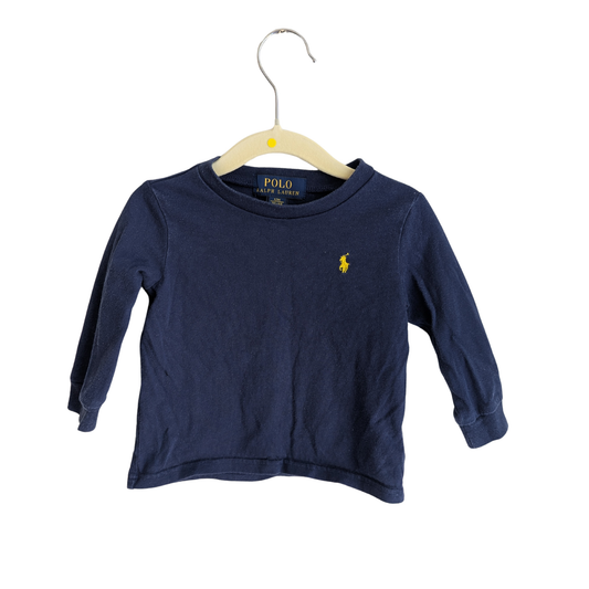 Ralph Lauren Navy Long Top, Size 12M