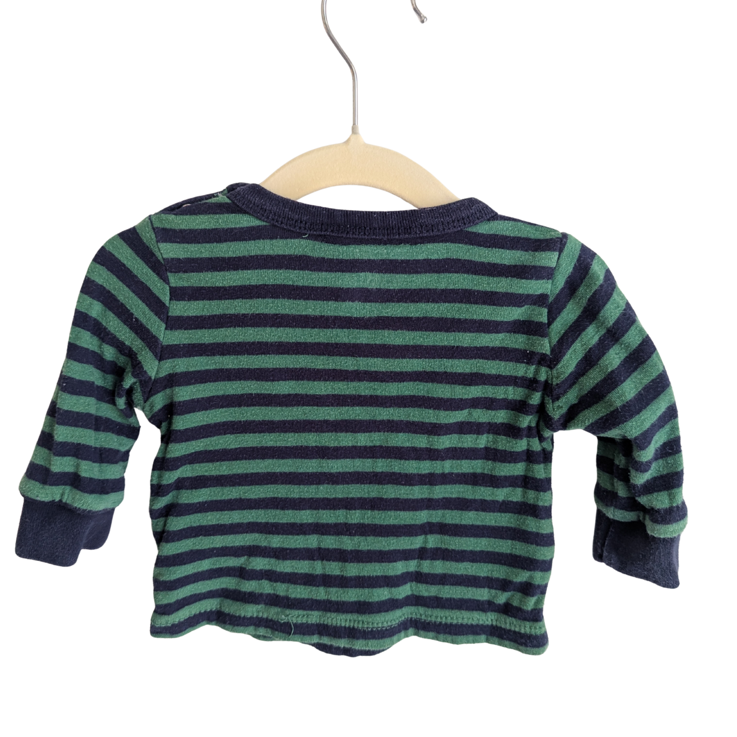 Country Road Long Sleeve green Striped Top, Size 000