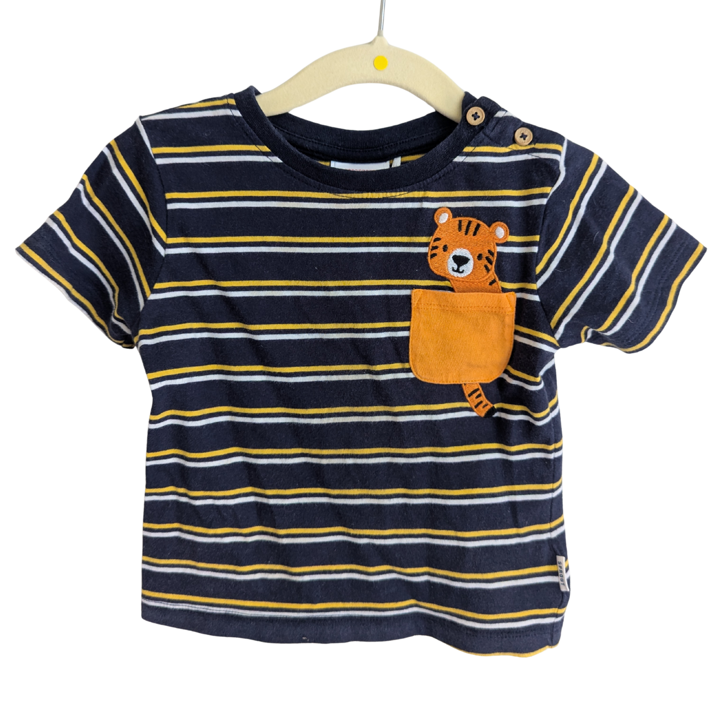 Sprout Striped Tiger Top, Size 0