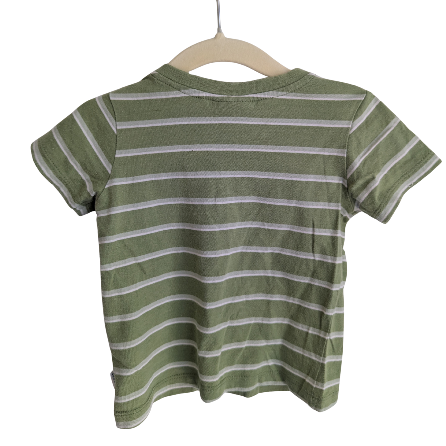 Sprout Green Striped Hippo Top, Size 0