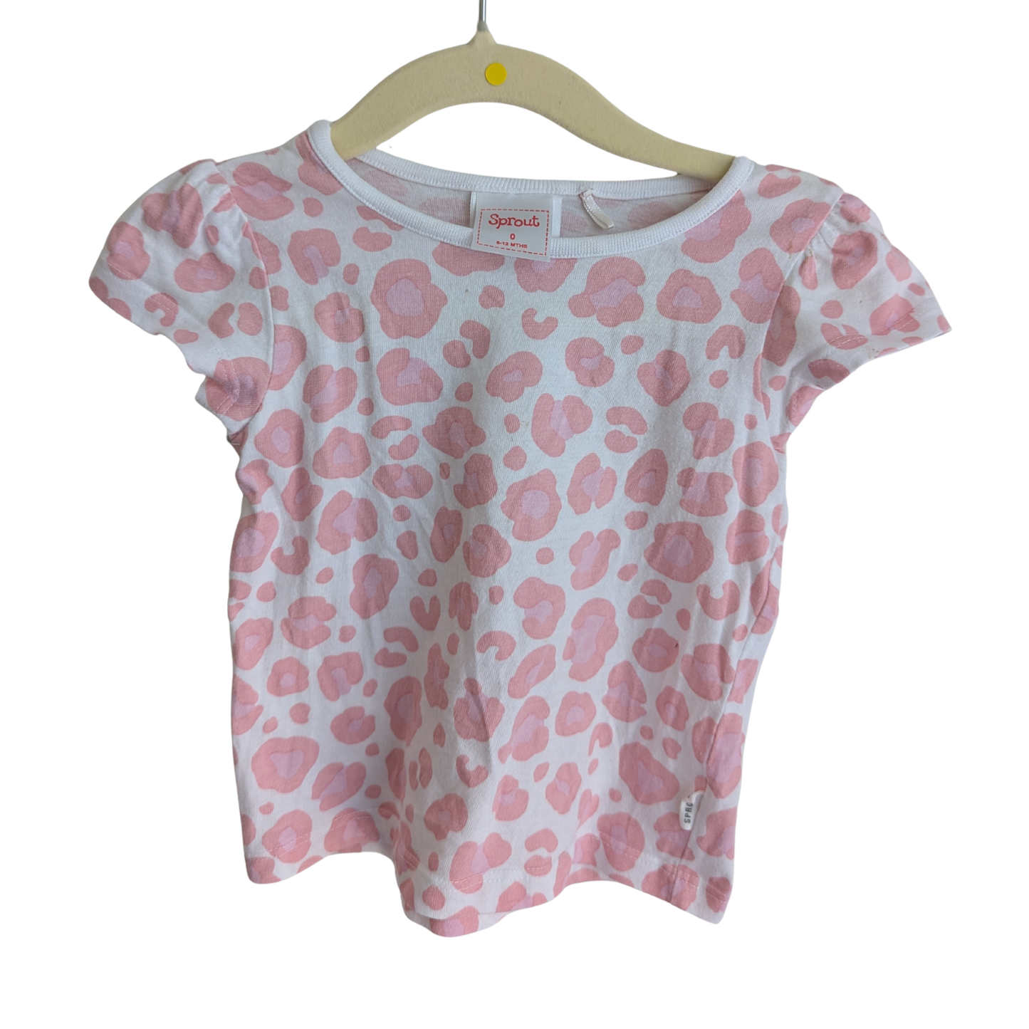 Sprout Pink Cheetah Top, Size 0