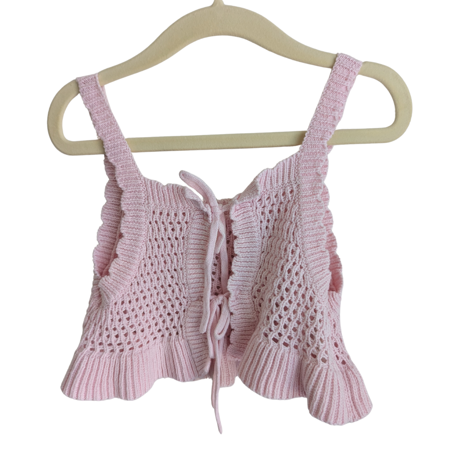 Noni & Co Pink Crochet Top, Size 0