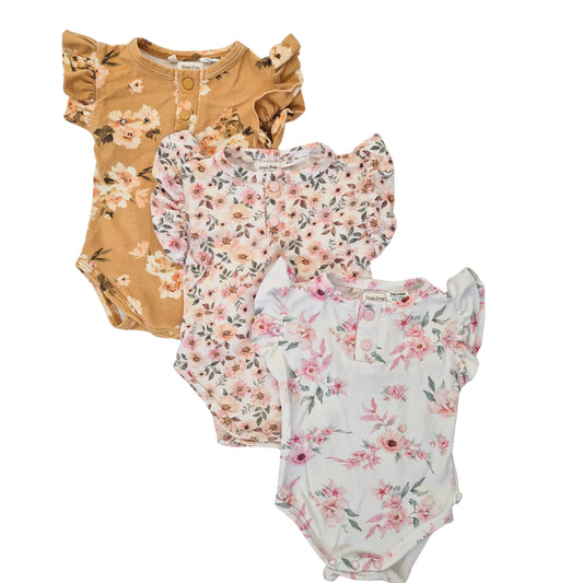 Bundle 3 x Snuggle Hunny Floral Bodysuits