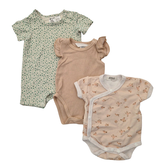 Bundle 3 x Bodysuits Bencer & Hazelnut, Susukoshi, Cotton On
