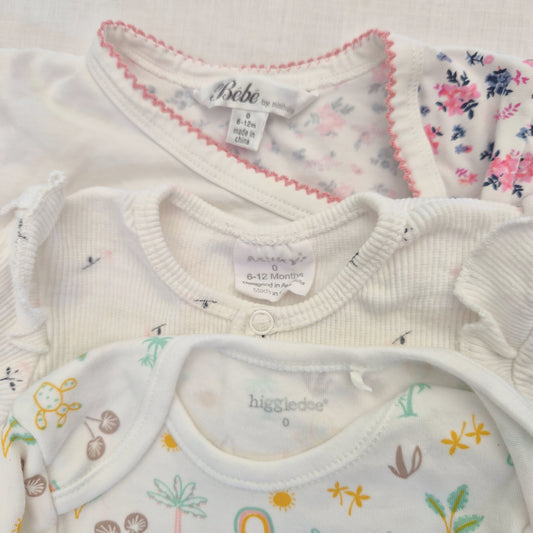 Bundle 3 x Bebe, Higgledee, Milky, Size 0