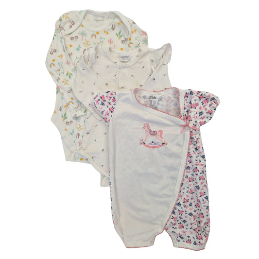 Bundle 3 x Bebe, Higgledee, Milky, Size 0