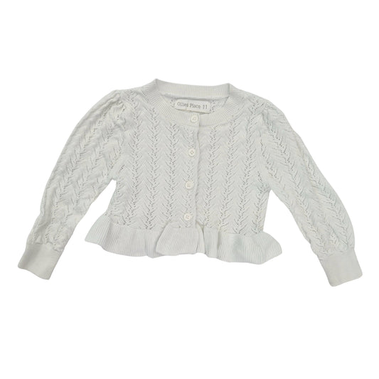 Ollies Place White Knit Cardi, Size 1