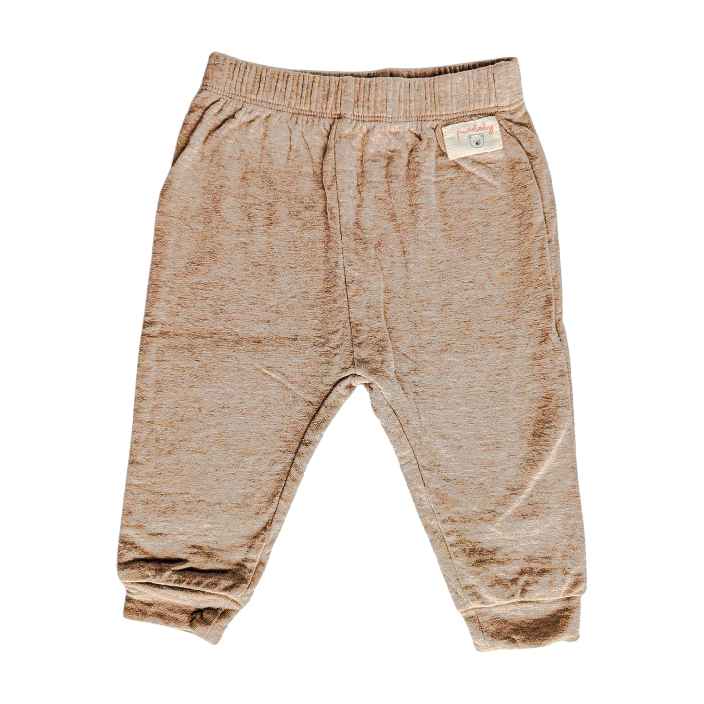 Purebaby Brown Track Pant Size 00