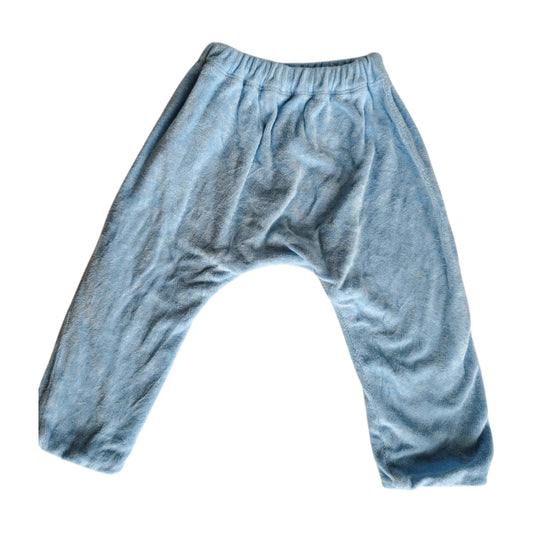 Purebaby Blue Terry Slouch Pant, Size 0