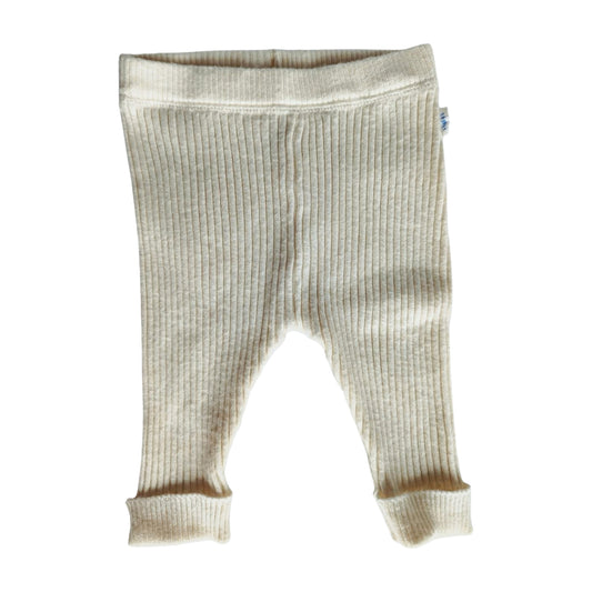 Sprout White Rib Leggings, Size 000