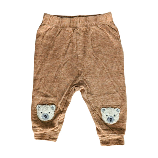 Purebaby Brown Teddy Track Pant, Size 00