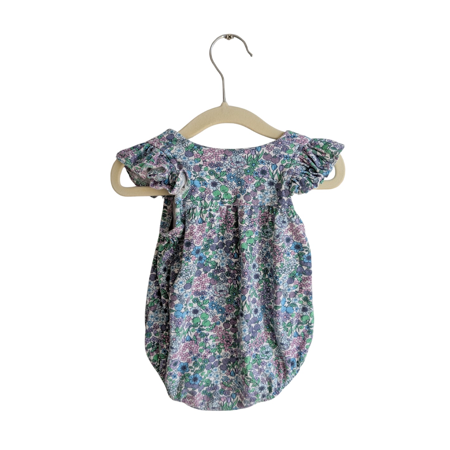 Milky Retro Green Romper, Size 0