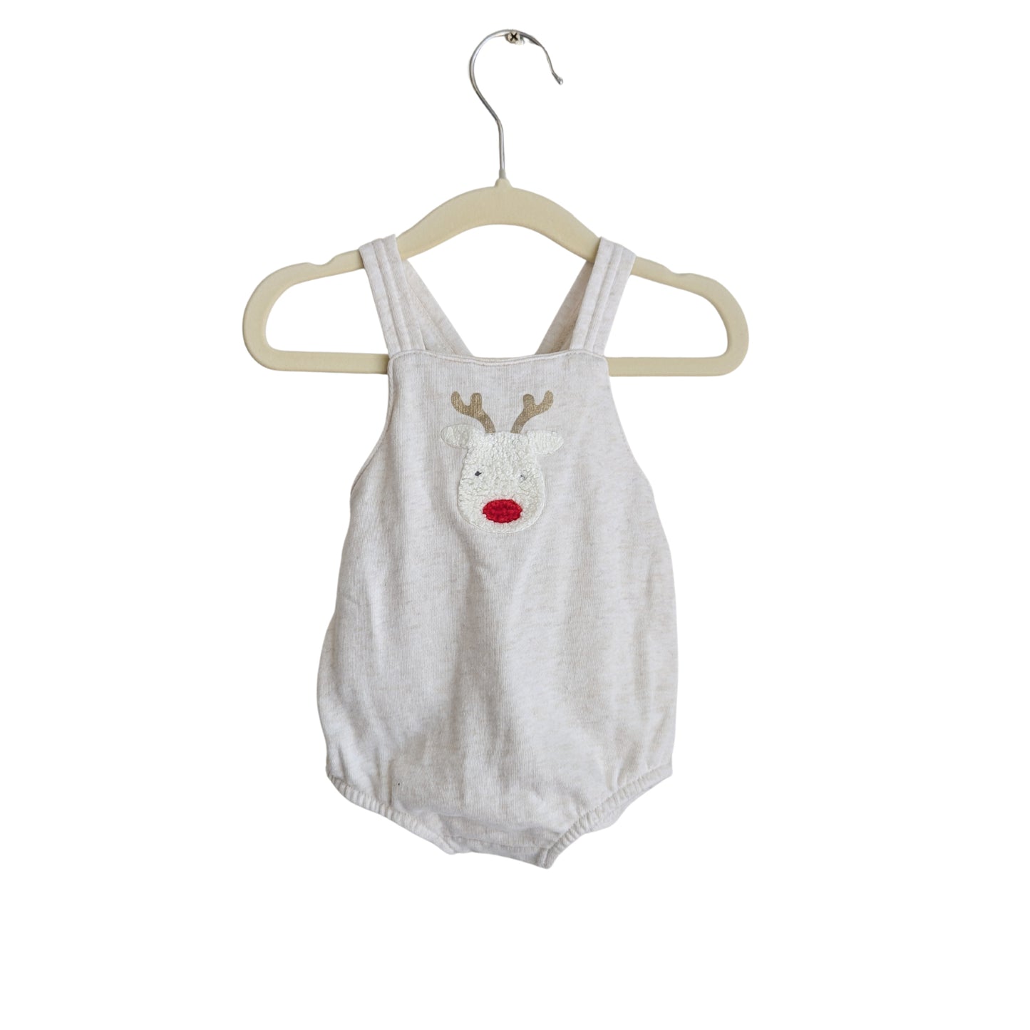Seed Christmas Reindeer Romper, Size 000