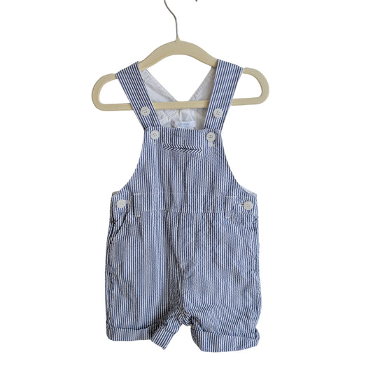 Jacadi Paris Blue Striped Overall, Size 0