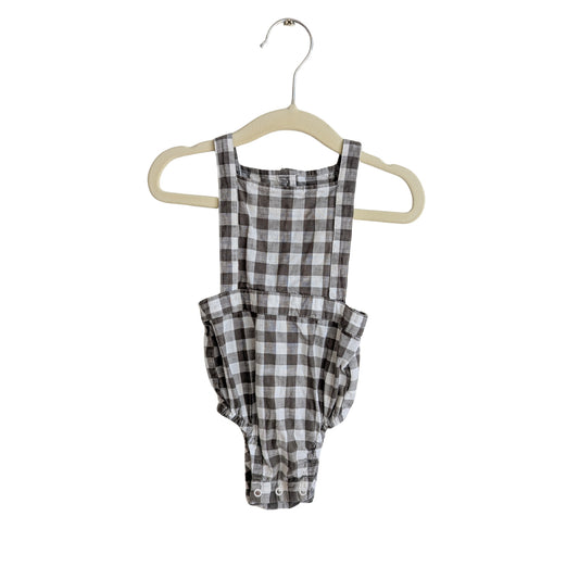 Miann & Co Gingham Romper, Size 0