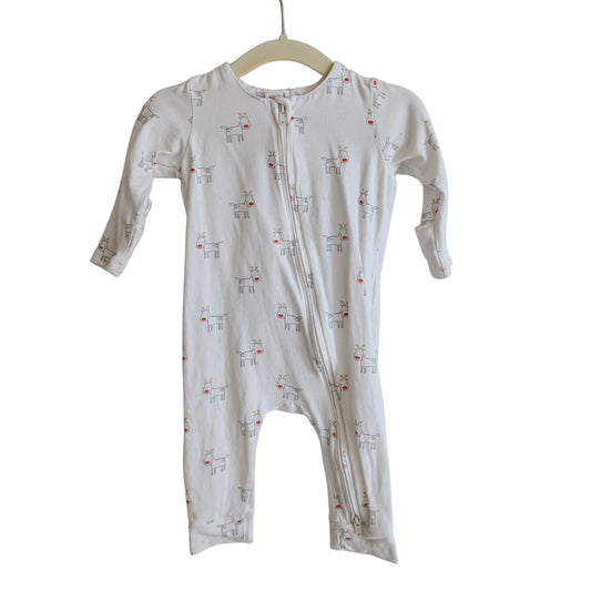 Seed Long Reindeer Christmas Onesie, Size 00