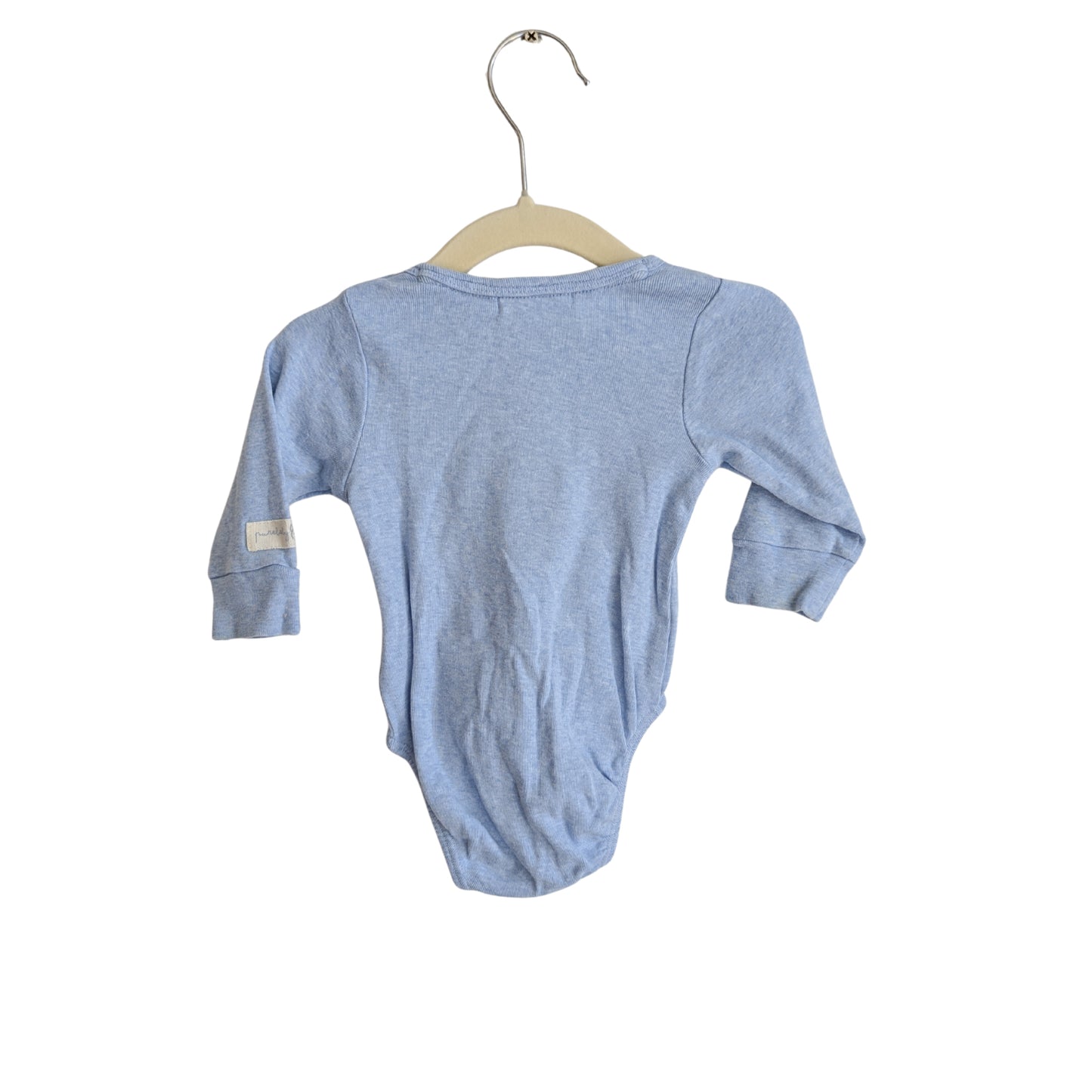 Purebaby Blue Pocket Pals Onesie, Size 00