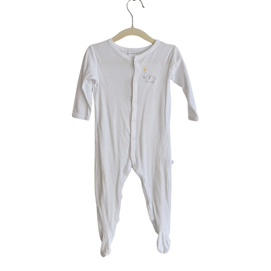 Marquise Long White Elephant Onesie, Size 0