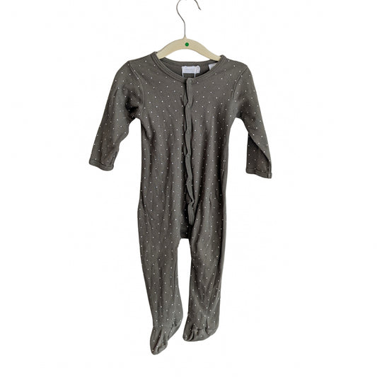 Jamie Kay Long Polka Dot Onesie, Size 1