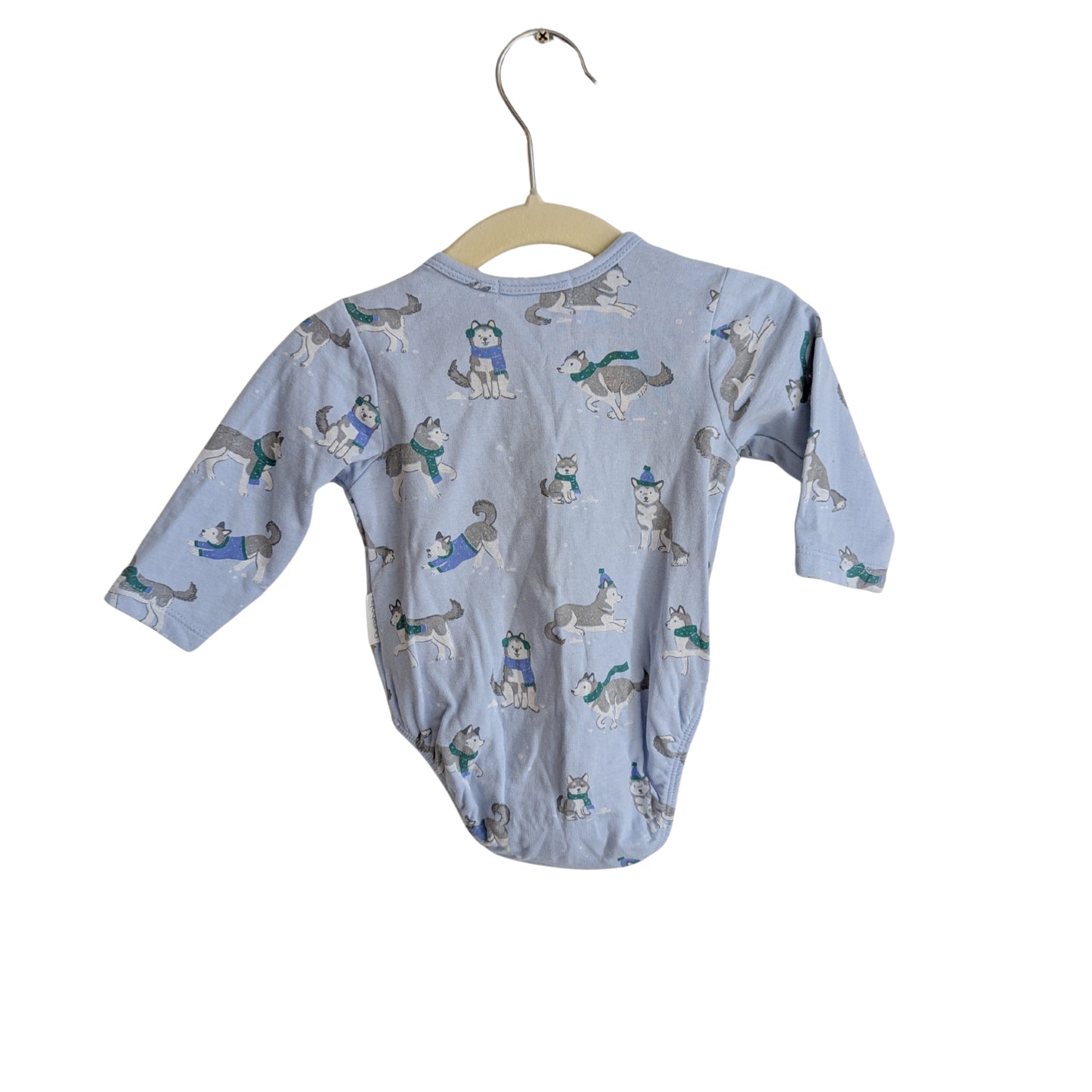 Purebaby Snow Dog Onesie, Size 00