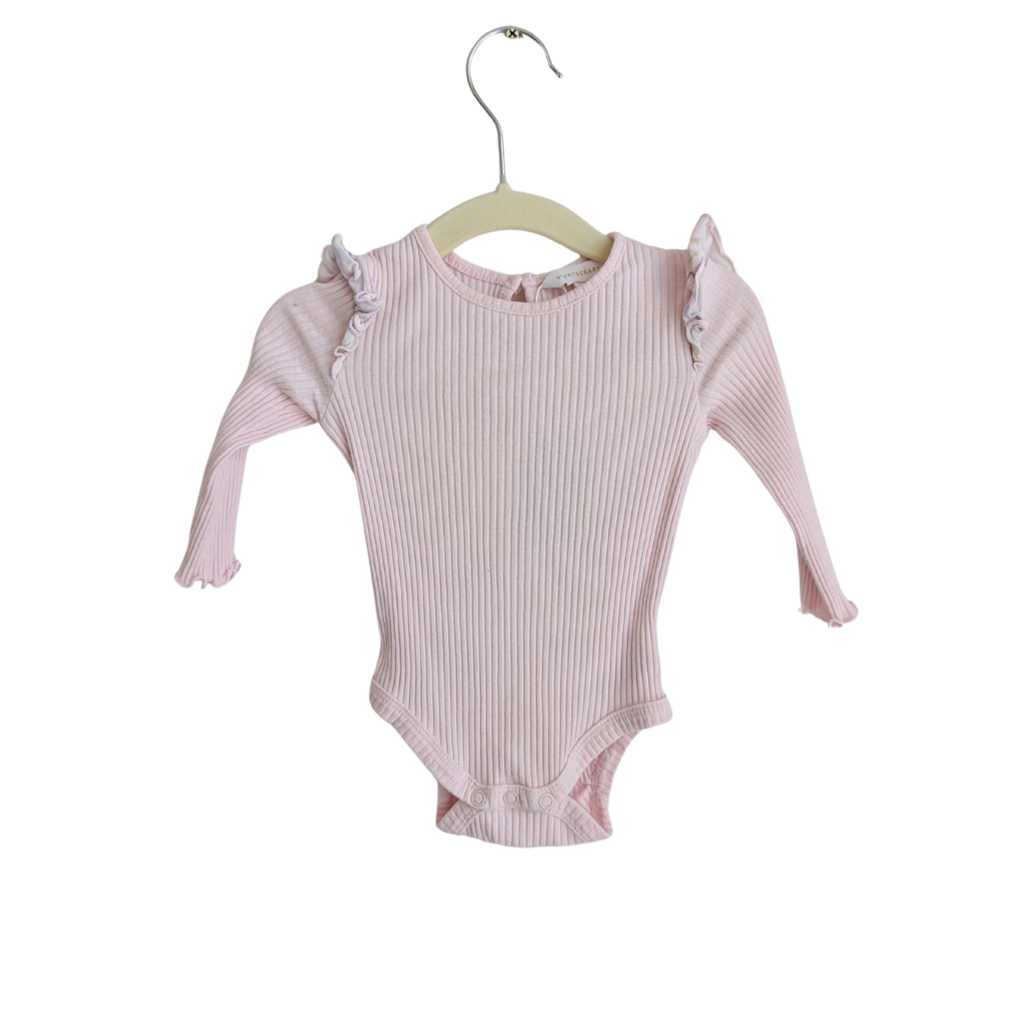 Sportscraft Frilled Pink Onesie, Size 0