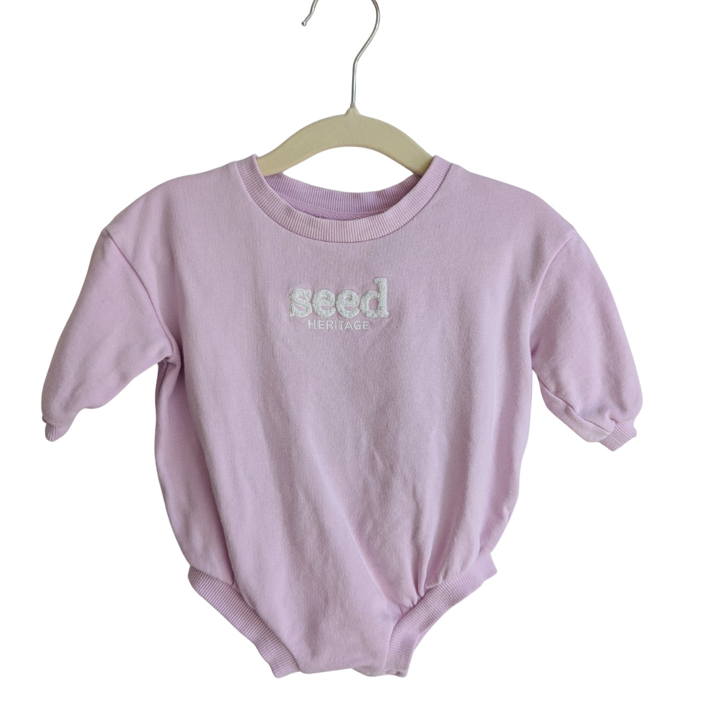 Seed Pink Logo Onesie, Size 000