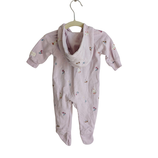 Purebaby Winter Embroided Onesie, Size 000