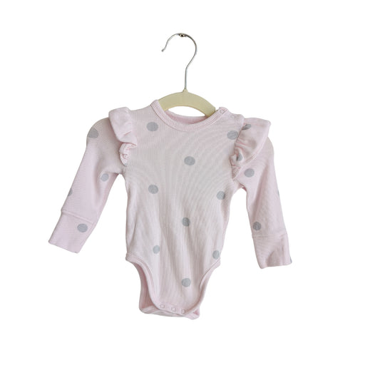 Country Road Polka Dot Onesie, Size 000