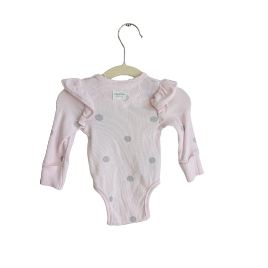 Country Road Polka Dot Onesie, Size 000