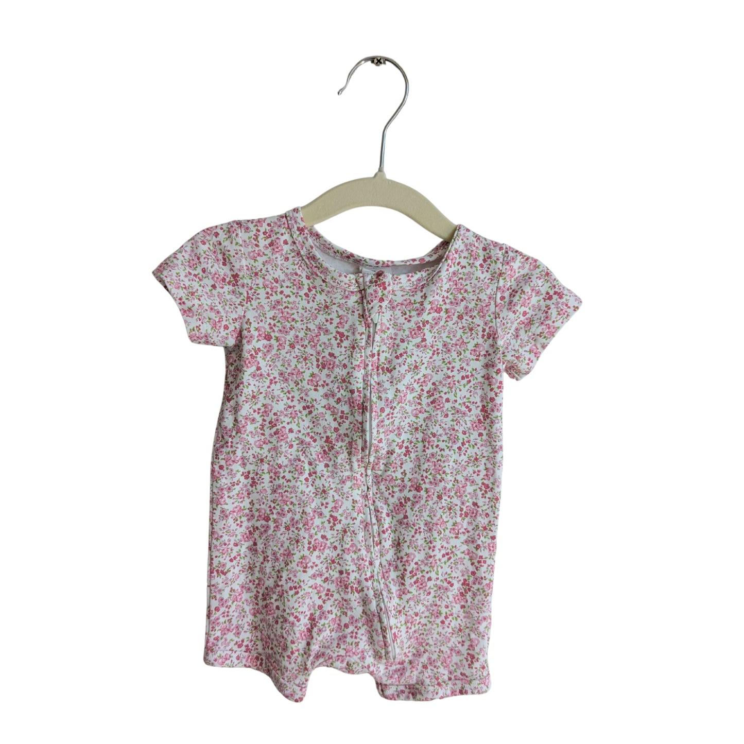 Bebe Pink Floral Bodysuit, Size 00
