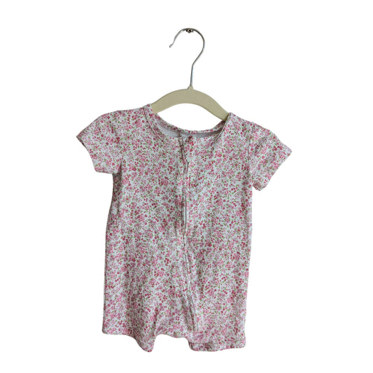 Bebe Pink Floral Bodysuit, Size 00