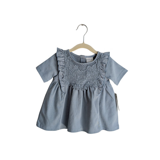 Rachel Zoe Baby Blue Floral Dress, Size 18 Months