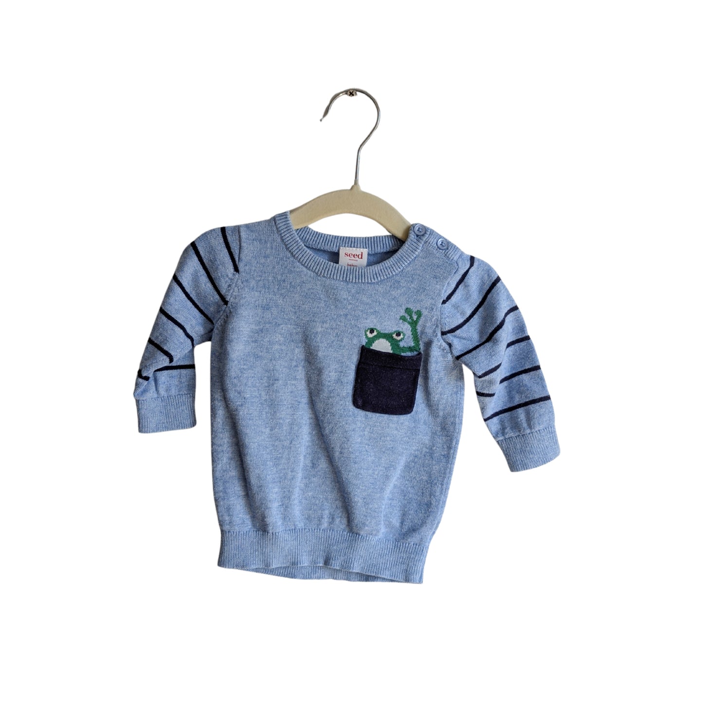 Seed Frog Pocket Sweater, Size 00