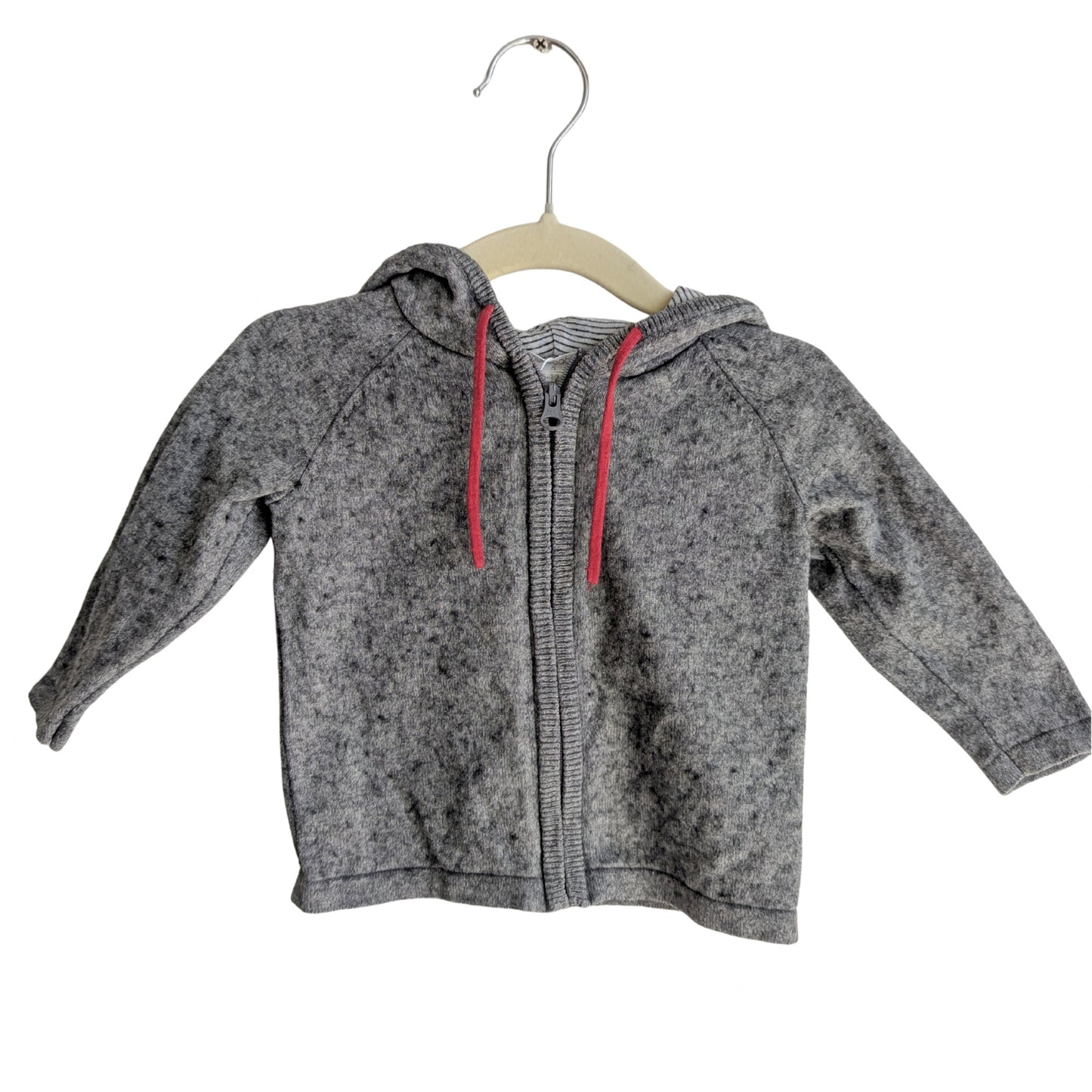 Purebaby Wool Zipper Hoodie, Size 0