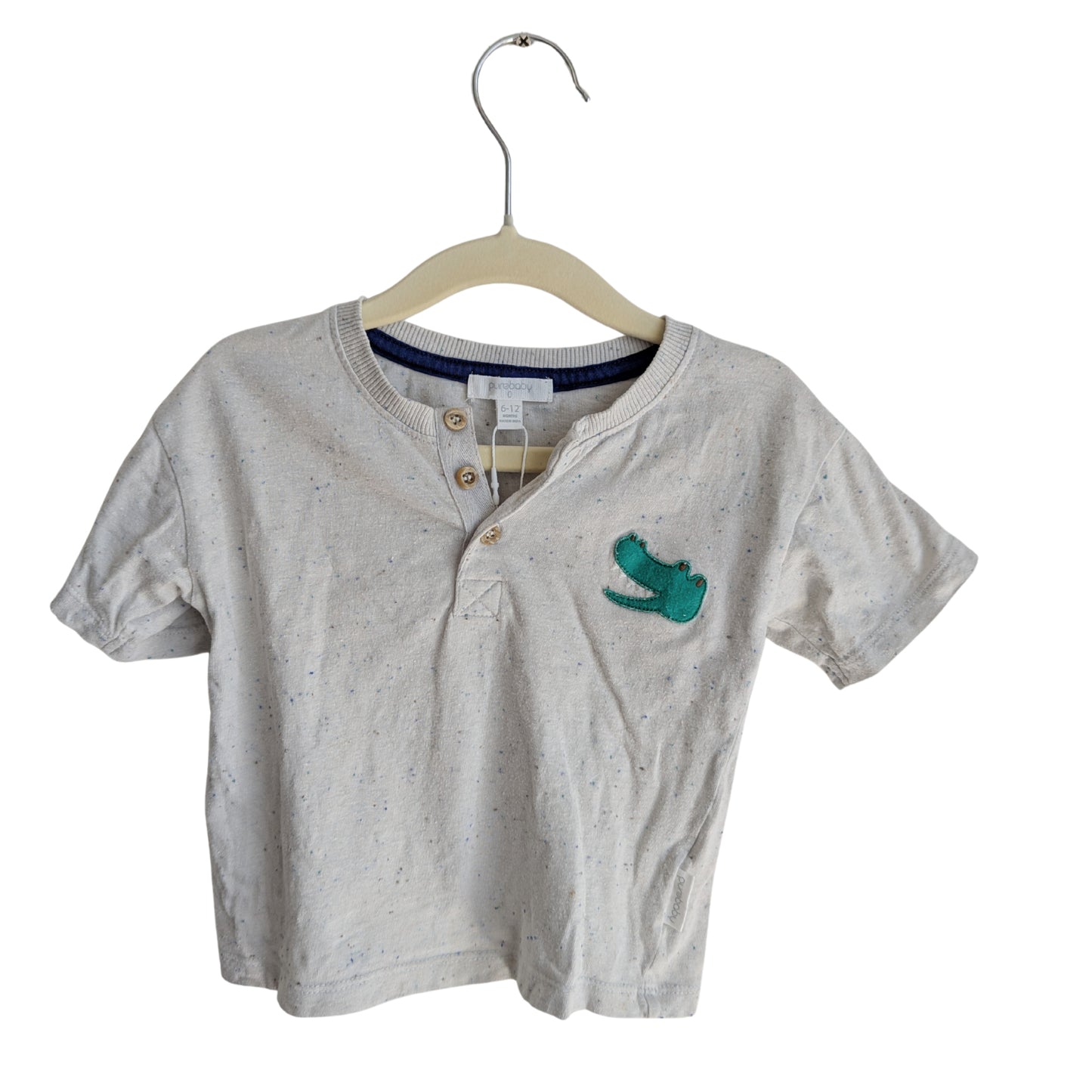 Sprout Grey Crocodile Top, Size 0